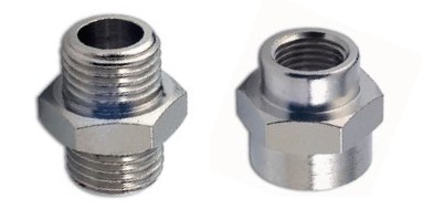 Standard Verbinder aus Messing vernickelt